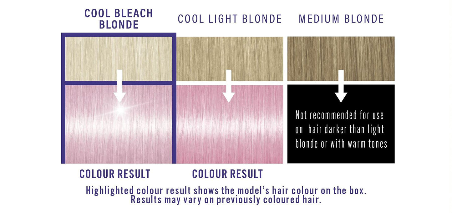 Schwarzkopf LIVE Pretty Pastels Pink Gold Hair Dye, Pack of 3, Semi-Permanent Colour last up to 8 washes- P123 Rose Gold