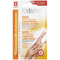 Eveline Cosmetics Paraffin Hand Mask Professional Regenerating Treatment SOS Hand and Nail Therapy EVELINE