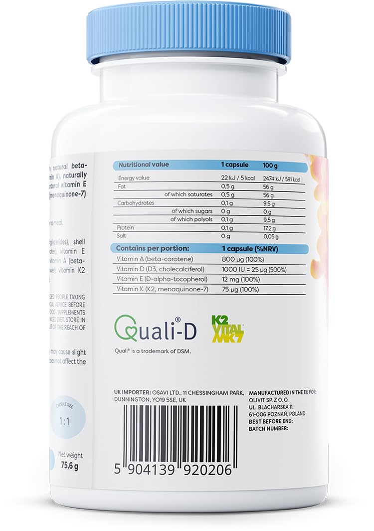Osavi ADEK Vitamins - 120 softgels