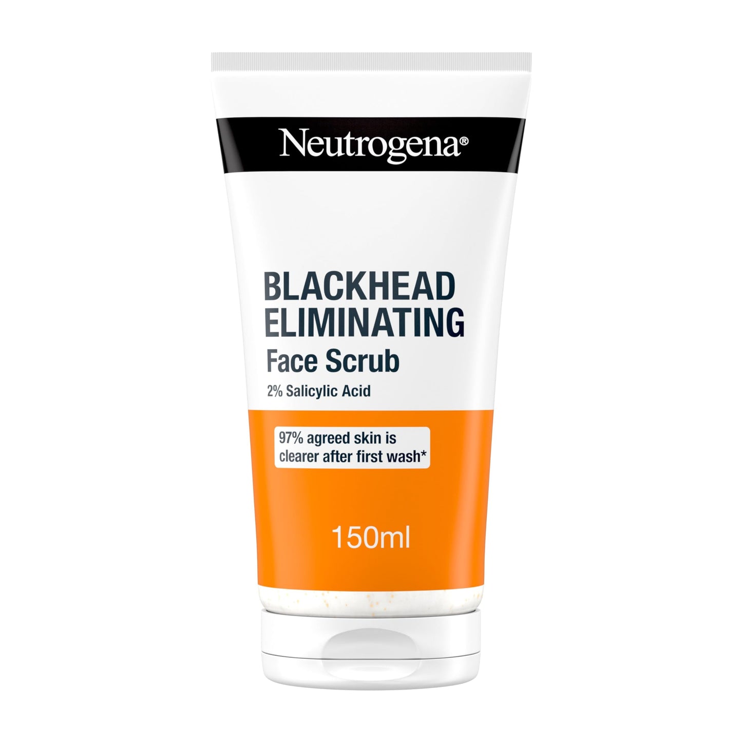 Neutrogena Blackhead Eliminating Facial Scrub, Clear, 150 ml / 5 fl oz