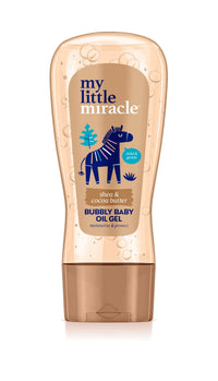 My Little Miracle Bubbly Baby Oil Gel Shea & Cocoa Butter Ideal For Baby Massage, Moisturises & Protects From Dryness 200ml