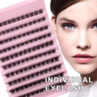 SIISTAS Lash Clusters, 120Pcs DIY Individual Eyelash Extenisons Natural Look D Curl Cluster eyelashes 8-16MM Reusable Individuals DIY at Home (#06)