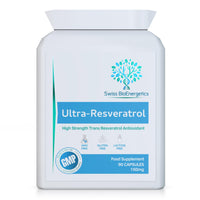 swiss bioenergetics Ultra-Resveratrol 150mg 90 Capsules - High Strength 150mg Trans Resveratrol - High Potency Targeted Release Antioxidant Supplement
