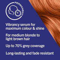 Schwarzkopf LIVE Intense Colour, Long Lasting Permanent Orange Copper Hair Dye, With Built-In Vibrancy Serum, Up To 70% Grey Coverage, Mango Twist 030