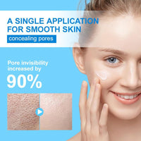 HOPHAT Pore Shrinking Invisibility Face Primer, Hydrating Pore Face Cream, All Matte Full Coverage Foundation Base, Moisturising Non-Stick Smoothing Face Primer