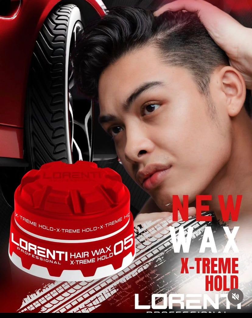 Lorenti Tokyo & Seoul Hair Styling Wax | Extreme Hold | No: 05 Aqua Gel Red Wax 150 ml