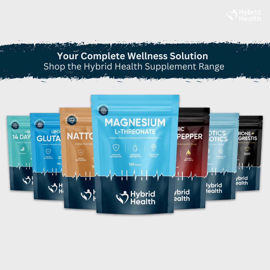 Hybrid Health Probiotics & Prebiotics Complex | 60 Vegan Capsules | 100 Billion CFU | Advanced Strength Probiotics with 20 Diverse Strains | Pre & Probiotics for Women and Men