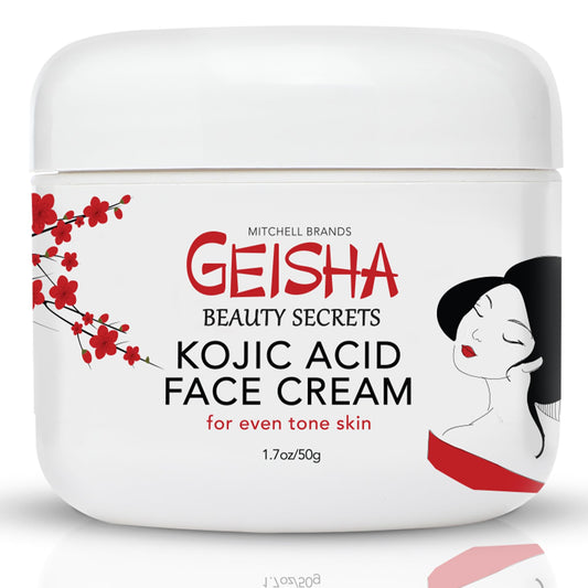 Geisha, Kojic Acid Cream | 1.7 fl oz / 50 ml | Skin Brightening Cream, Freckle Removal for Face, Knees, Body, Armpits, Neck, Underarm, Intimate Parts