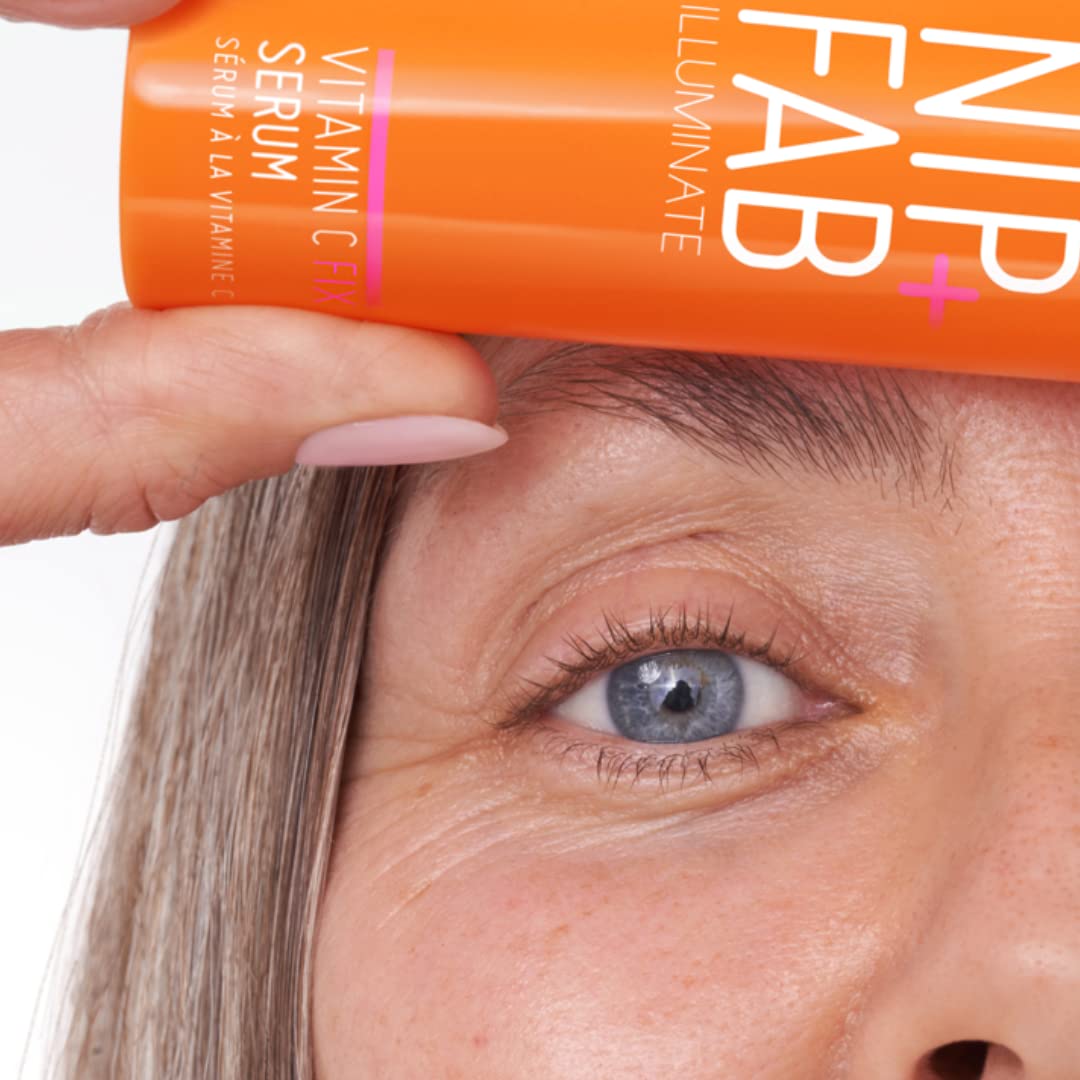 Nip + Fab Vitamin C Fix Serum for Face with Carrot Oil and Acai Berry Extract, Antioxidant for Skin Brightening and Toning, 50 ml
