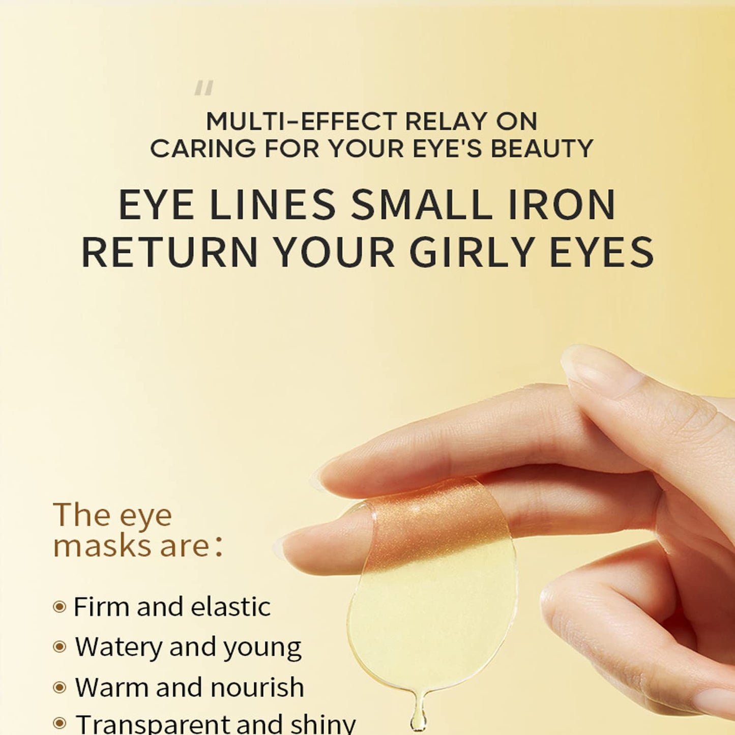 Under Eye Patches, 24K Gold Under Eye Treatment Masks, Collagen Patches Eye Masks with Moisturizing and Anti-Aging Effect,for Puffy Eyes, Dark Circles, Eye Bags, Improve Lines and Wrinkles- 60Pcs