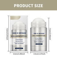Ninnyi 2 PCS Collagen Peptides Firming Serum Stick, Anti Aging Peptides Serum Stick Improves Skin Elasticity for Tightening Sagging Skin