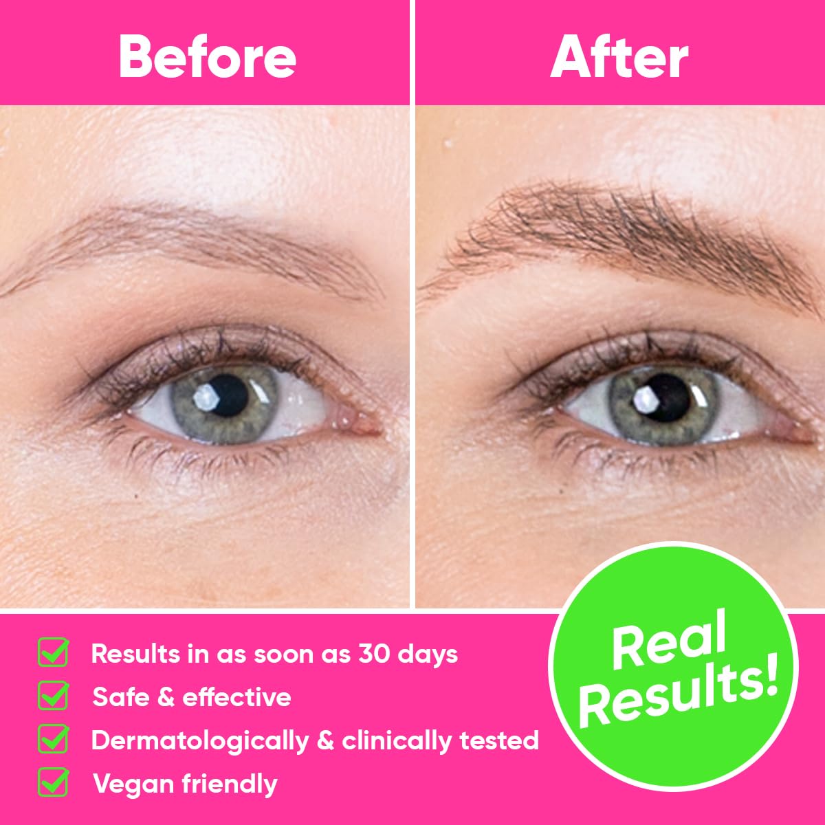 ÂME PURE Ame Pure Luxe Brow Growth Serum - Microblading Alternative - Brow Serum For Eyebrow Regrowth - 3ml Eyebrow Growth Serum Get Fuller, Darker And Bolder Brows In 30 Days!