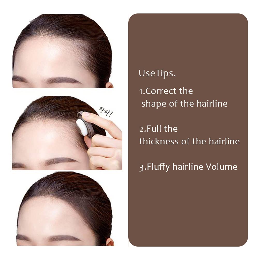 Hairline Powder, Hair Root Dye, Instantly Hair Color Shadow Cover Gray Hair Root, Hair Touch-Up, Thin Hair Powder 4g