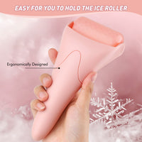 Fronnor Ice Roller for Face,Eyes,Mothers Day Gifts Idea,Therapeutic Cooling to Tighten Brighten Complexion and Reduce Wrinkles,Massager Under Eye Puffiness,Migraine and Pain Relidf (Pink)
