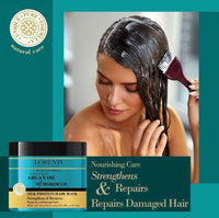 Lorenti Deep Conditioning Hair Mask 500 ml | For Dry, Damaged, Dense & Frizzed Hair | Contains Vitamin B7 & Proteins to Balance & Moisturize Hair | 16.9 Fl Oz (Argan Oil)