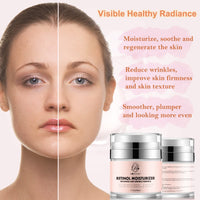 ROSVANEE Retinol Moisturizer Anti Aging Cream for Face, Neck and Eye with 2.5% Retinol, Hyaluronic Acid and Vitamins E & B5, Anti Wrinkle Deep Hydration Cream for Men & Women