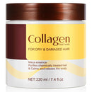 Fashion Base Collagen Hair Mask, Argan Oil Collagen Hair Mask Essence for Dry Damaged Hair, Hydrating, Smooths and Nourishes, Deep Repair Hair Conditioner Mask for All Hair Types, 220ml