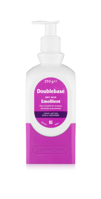 Doublebase Dry Skin Emollient. Clinically Proven Moisturiser for Eczema, Psoriasis and Dermatitis Treatment. Body Cream for Dry Skin Relief (Packaging May Vary), 250g Pump Pack