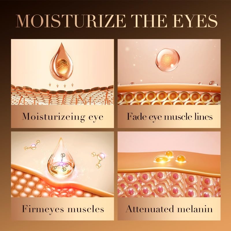 Retinol Eye Cream-Eye Cream For Dark Circles And Puffy Eyes,Moisturize Hydrate With Retinol Serum,Collagen, Hyaluronic Acid-Eye Cream Anti Aging-Anti Wrinkle Eye Cream