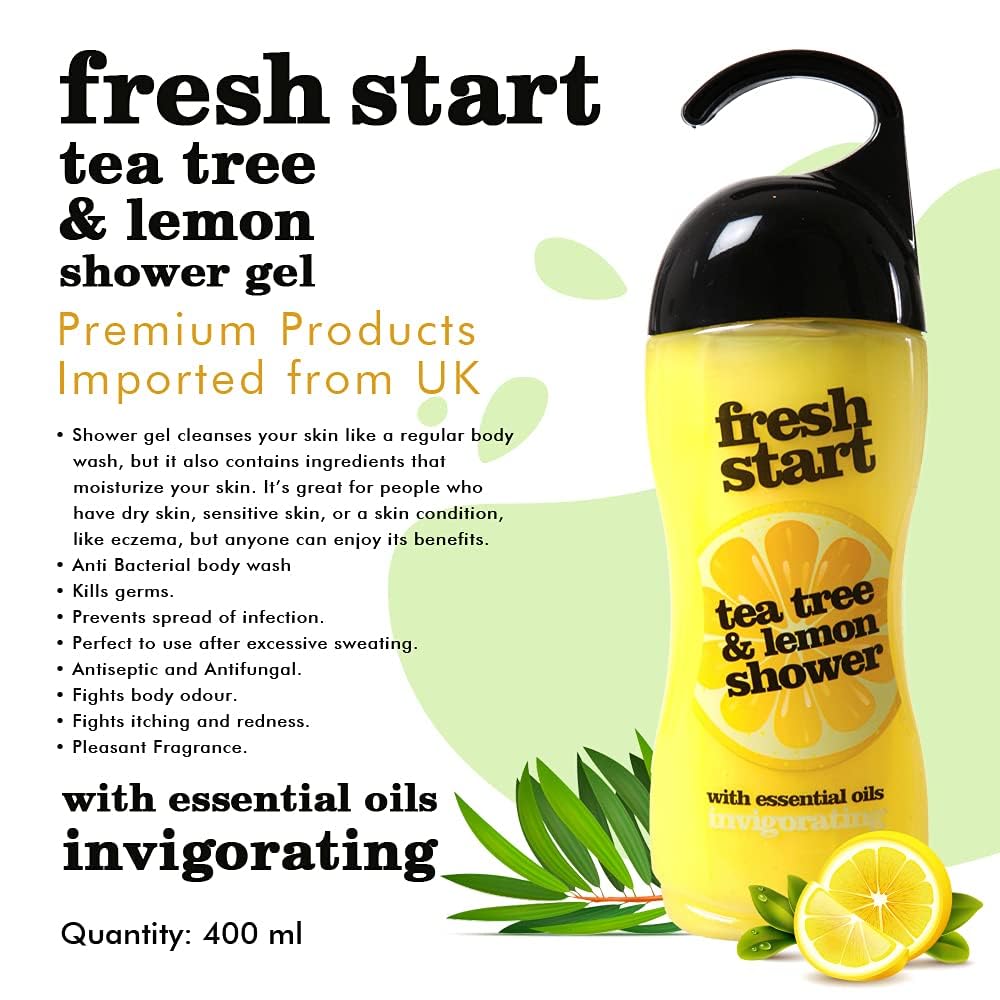 XHC FRESH START SHOWER GEL - TEA TREE & LEMON CO:CN