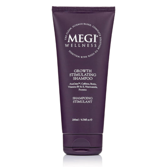MEGI Wellness Hair Growth Shampoo for Thinning Hair 200ml – DHT Blocker for Women & Men – Caffeine, Biotin & AnaGain™ – Minoxidil Alternative for Hair Growth – Sulphate-Free, Colour Safe, Vegan
