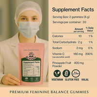 BIYODE Premium Feminine Balance Women’s Probiotic Gummies – Vaginal & Digestive Health Support – with Vitamin C for Immune Boost – Promotes Feminine pH Balance & Gut Flora – Vegan, Gluten-Free, Low Sugar