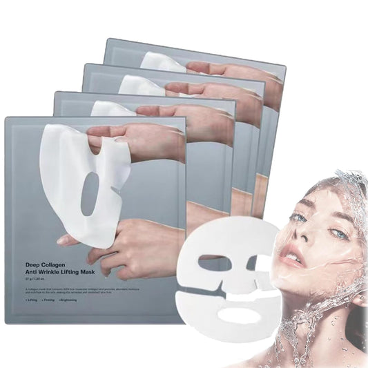 ALLILUYAA Bio Collagen Face Mask Overnight, Bio Collagen Real Deep Mask Overnight, Collagen Overnight Mask, Beauty Bio Collagen Mask, Bio-Collagen Deep Hydrating Overnight Mask(4 Sheets,ONE SIZE)