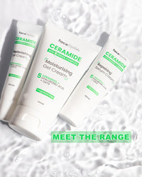Face Facts Ceramide Skin Care Set – Eye Cream 15ml, Moisturising Gel 50ml, Repairing Serum 30ml, Hydrating Cleanser 200ml – Bundled by Smart Cutie