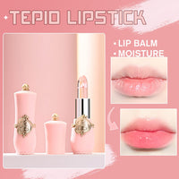 6 Packs Flower Jelly Lipstick Set Magic Temperature Color Change Lip Balm Long Lasting Moisturizer Lip Gloss Flower Jelly Lipstick Makeup Set (Set A)