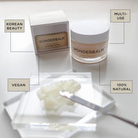 WONDERBALM Multi-Use Balm All Purpose Skin Cream Moisturiser For Hair Cuticles Lips & Body Hydrating Fast Absorbing Non Greasy Olive Oil Shea Butter Vegan Natural Ingredients 20ml