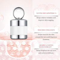 Massage Eye Cream for Dark Circle, Neck and Eye Cream,Tired Eye Refreshment with Gentle Vibration,Firm and Smooth of Fine Lines, for Anti-Wrinkle, Firming, Moisturizing(50g)