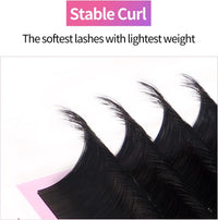 VEYES INC VEYES Classic Individual Lash Extensions 0.03-0.20 C/CC/D Curl 8-20mm Mixed & Single Length Volume Eyelashes Tray, Matte Black, Professional Supplies for Lash Techs (0.03 D 11-16mm)