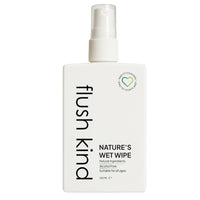 FLUSH KIND KIND TO YOUR SKIN, KIND TO YOUR PLANET Flush Kind® Toilet Wipe Gel Lotion, Eco-Friendly, Flushable Toilet Wipe Alternative, Moist Wipe, Cleansing, Vegan, Cruelty Free 100ml
