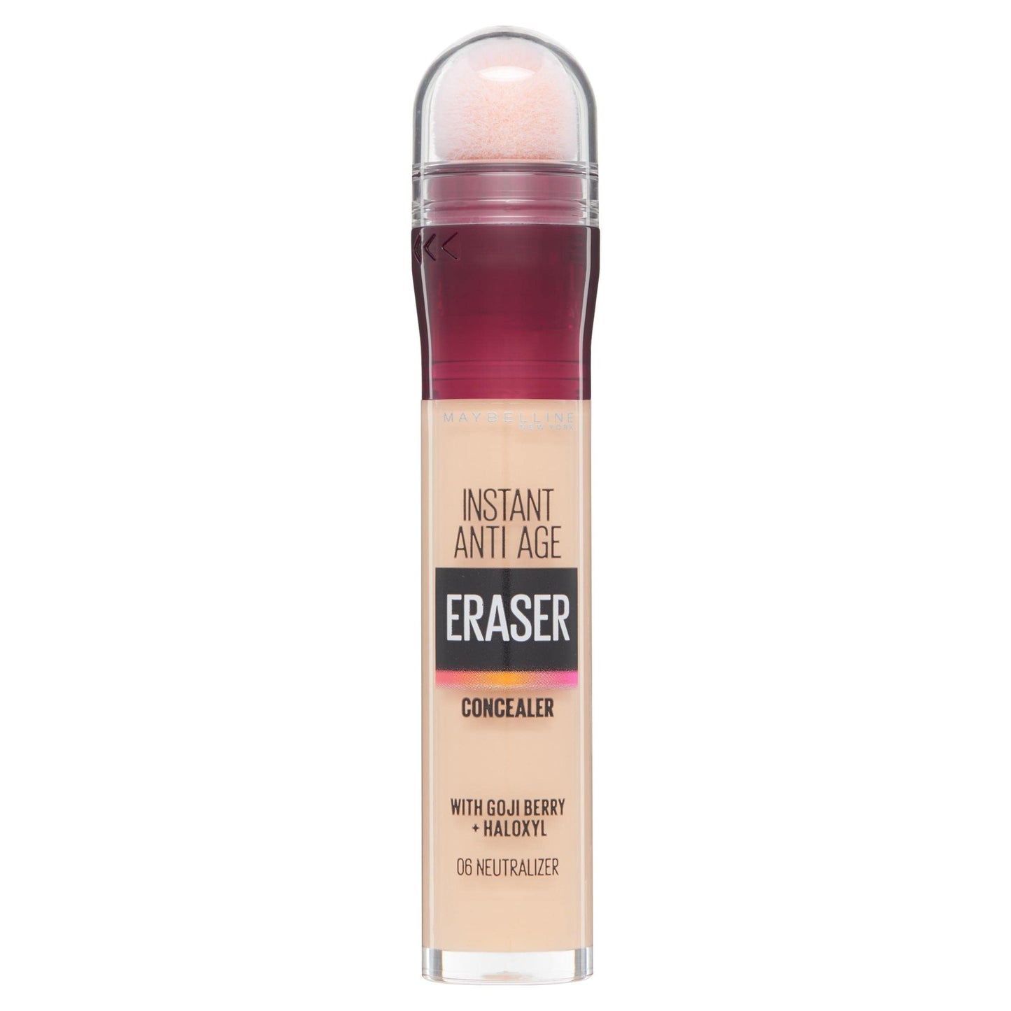 Maybelline Instant Anti Age Eraser Eye Concealer, Dark Circles and Blemish Concealer, Ultra Blendable Formula, 06 Neutraliser