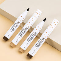 GMHLLES 4PCS Freckle Pen, Natural Lifelike Freckle Makeup Pen, Fake Freckles Waterproof and Long-Lasting for All Skin Types(Light&Dark Brown)
