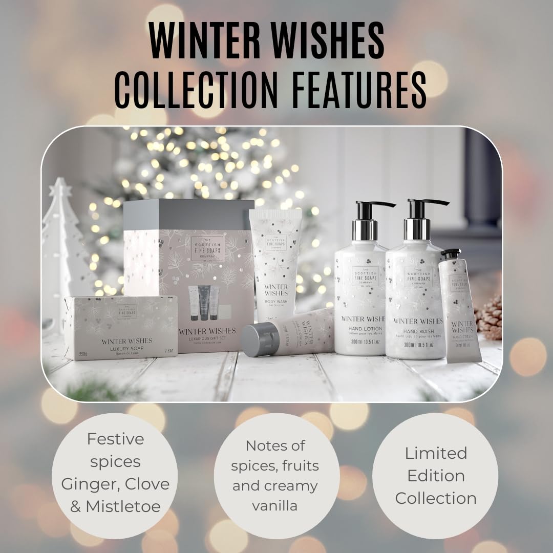 Scottish Fine Soaps Winter Wishes Winter Skin Duo - Body Butter & Hand Cream Gift Set