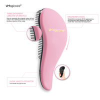 VMAGIC CARE Detangling Brush - glide the Detangler Brush through Tangled hair - Best Comb for Women, Girls, Men & Boys - Use in Wet and Dry Hair (Pink)