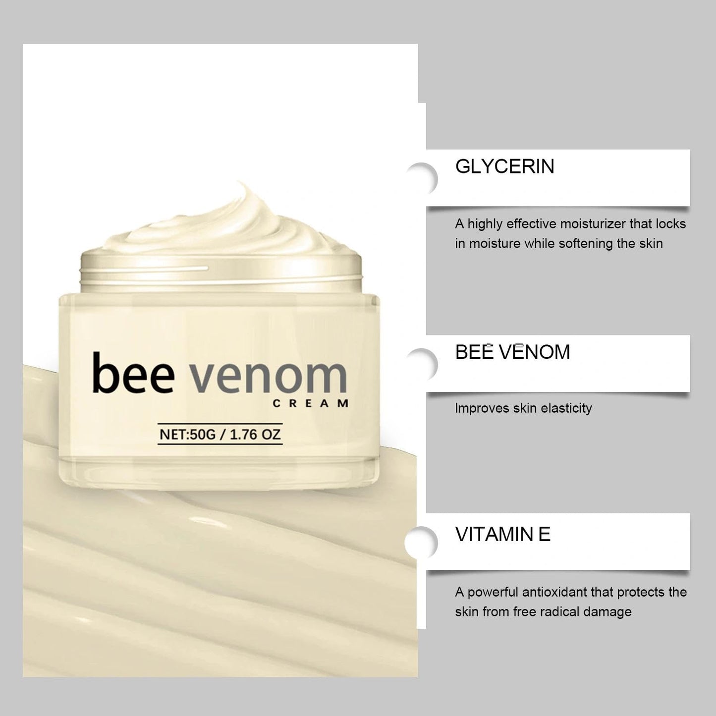 Maggikey Bee Venom Anti - Wrinkle Face Cream For Women. A Day And Night Moisturizer Suitable For All Skin Types. Helps, Targets The Look Of Wrinkles & Fine Lines