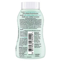 POND'S Dual Acne & Oil Control Ultra Matte Face Powder, Tea Tree Oil and CICA, 50 g