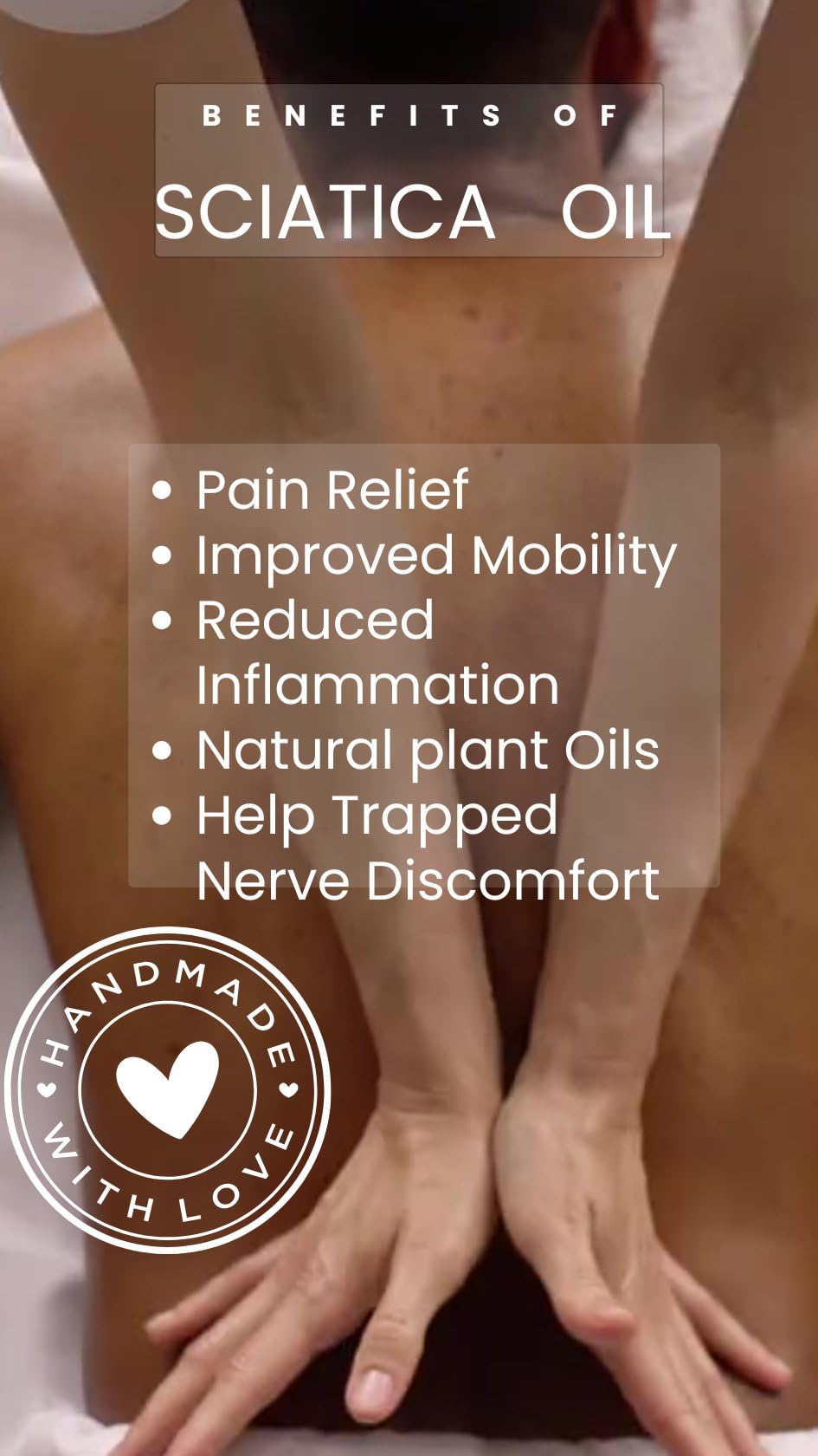 Avena Sciatica Massage Oil – 100ml | Soothing Herbal Blend for Lower Back & Leg Discomfort | Handcrafted in Yorkshire