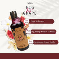 Di Palomo Vegan Wild Fig & Grape Luxury Bathing Bubbles 300ml. Foaming Bubble Bath. Luxury Shower Gel & Body Wash with Nourishing Skin Care. Bath Foam Gifts for Her. Vegan Relaxation Gifts for Women.