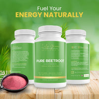 Lily Green Supplements Lily Green Pure Beetroot Capsules | 1300mg Per Serving Beetroot Supplement | Nitric Oxide Boost | Rich in Vitamins & Minerals | Non-GMO, No Artificial Additives | 90 Vegan Capsules | Made in UK