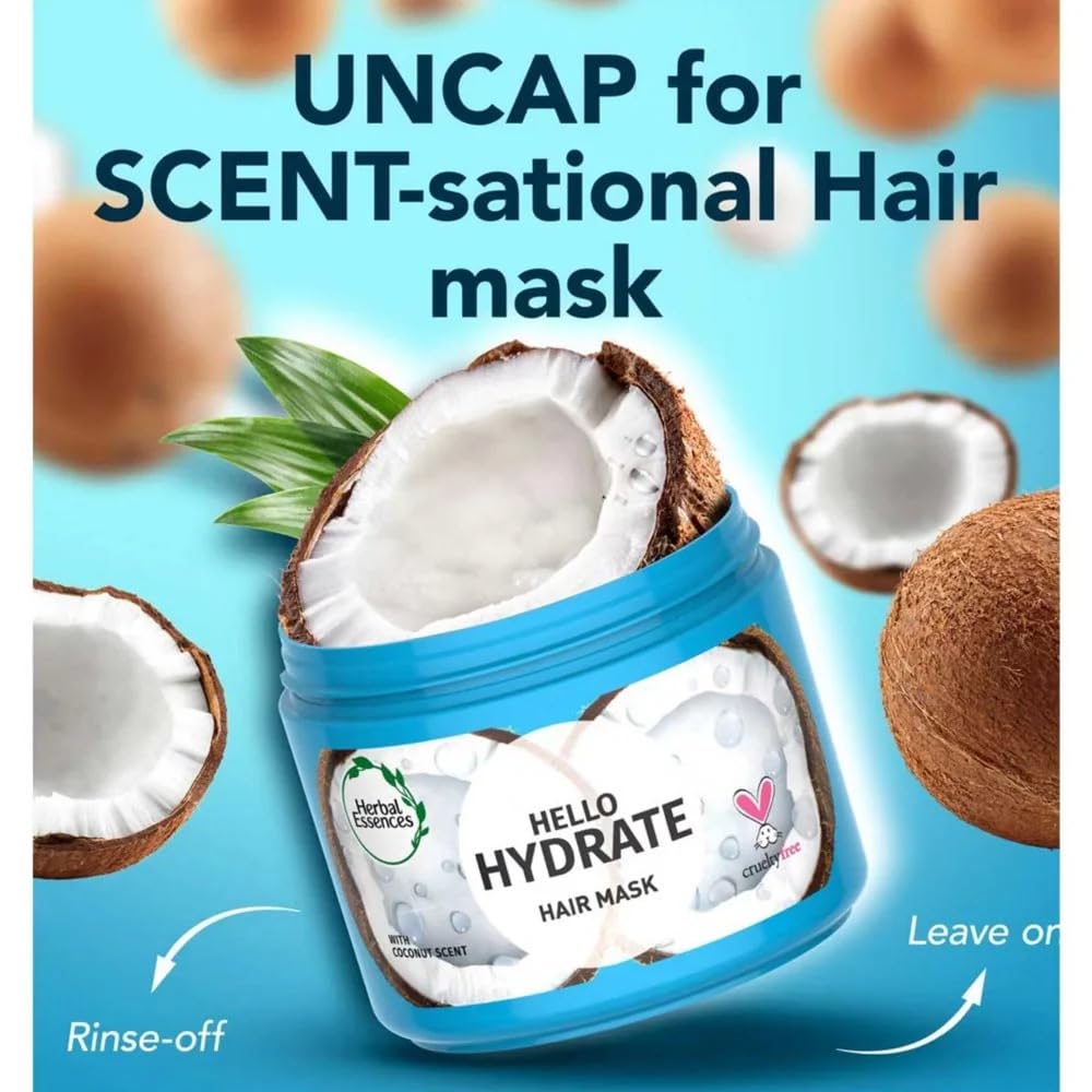 Herbal Essences HELLO HYDRATE Deep Conditioning Hair Mask | Coconut Extract | For Dry Hair | 300ml