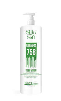 Reviline PARABEN FREE Shampoo Professional daily All hair types Salon size nourishing moisturising mango aloe vera healthy silky shiny hair DEEP WASH 1L 1000ML