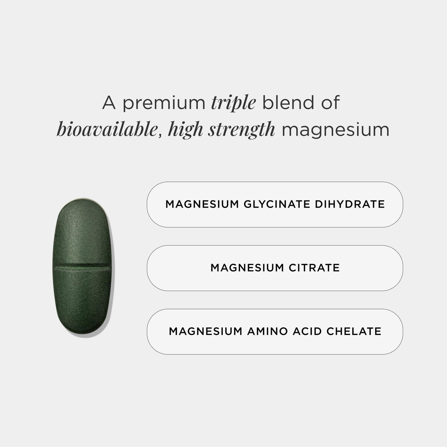 JSHealth Vitamins Advanced Magnesium Supplements with Magnesium Glycinate & Citrate for Muscle Relaxation (60 Tablets)