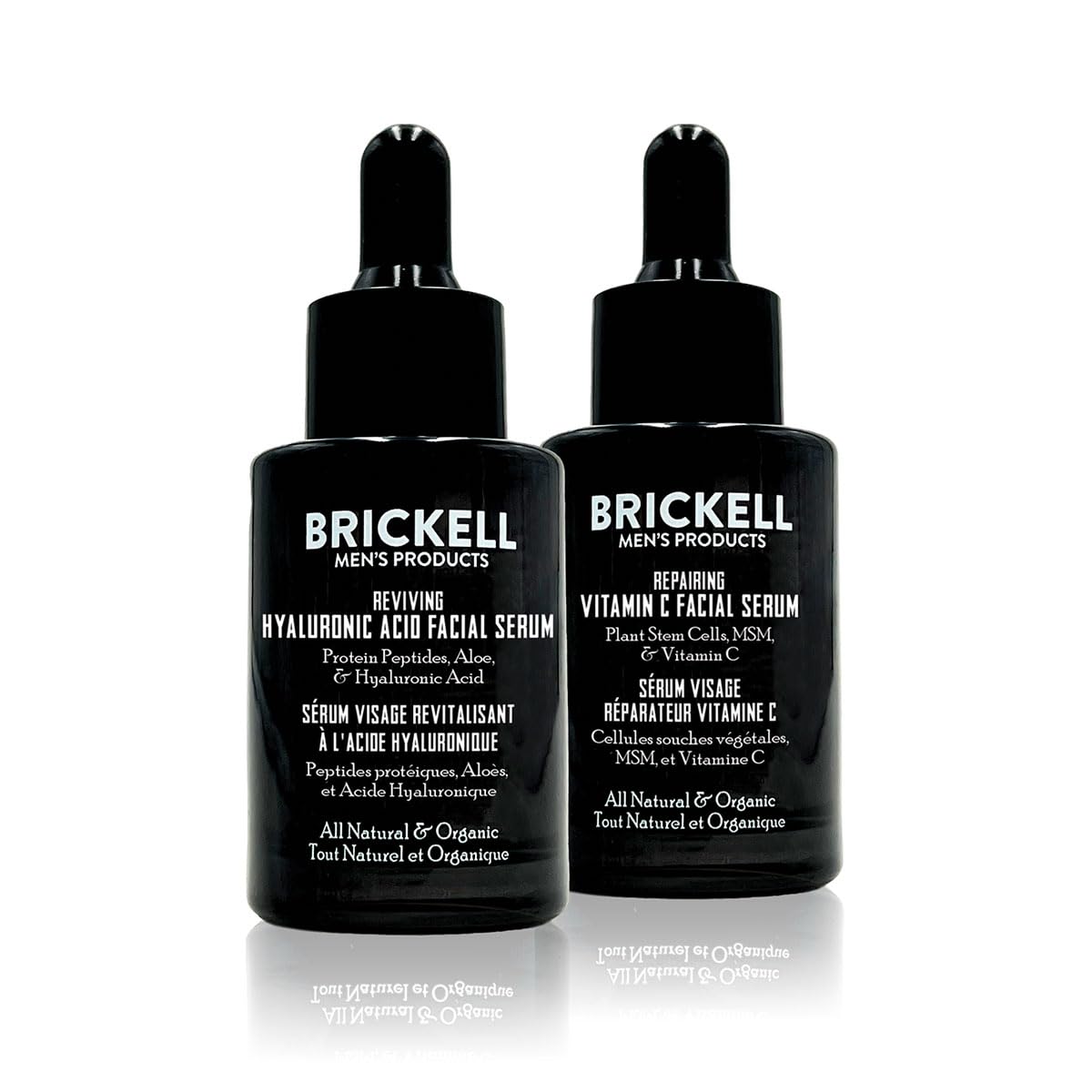 Brickell Men's Products Brickell Men's Day and Night Serum Routine, Natural and Organic, Scented
