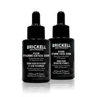 Brickell Men's Products Brickell Men's Day and Night Serum Routine, Natural and Organic, Scented
