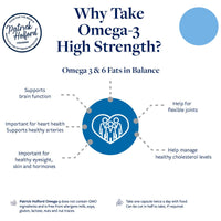 Patrick Holford Patrick HOLFORD Essential Omegas/Omega-3 & 6 Supplement/for Heart, Brain & Vision Support / 4 Nutrients/EPA 350mg, DHA 224mg, DPA 42mg, GLA 50mg / 120 Capsules/for Women & Men