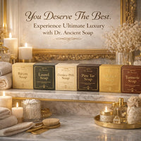 Dr.Ancient Laurel Soap Bar – Signature Gift Box Edition – Handmade Natural Soap with Laurel Oil – 140g Premium Gift Soap