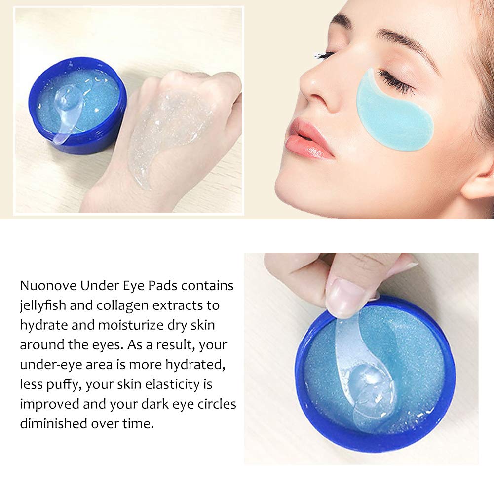 Nuonove Under Eye Mask, Collagen Eye Mask, Under Eye Patches, Eye Pads, Anti Aging Eye Patches with Collagen, For Brightens & Reducing Wrinkles, Dark Circles, Eye Bags and Puffiness/30 Pairs